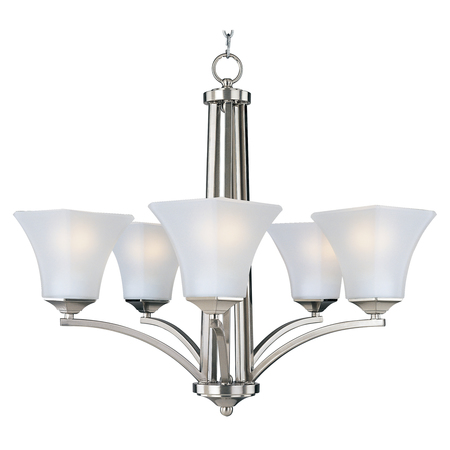 MAXIM Aurora 5-Light 26" Wide Satin Nickel Chandelier 20095FTSN